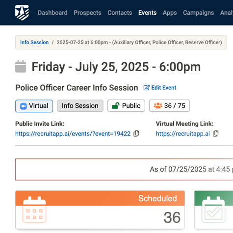 Virtual Info Sessions & Webinars