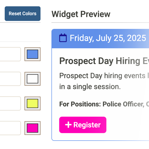 Website Integration & Custom Widgets