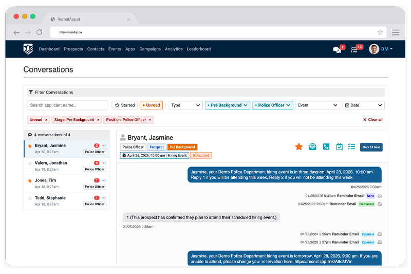 A New SMS Messaging Experience, Built for Recruiters