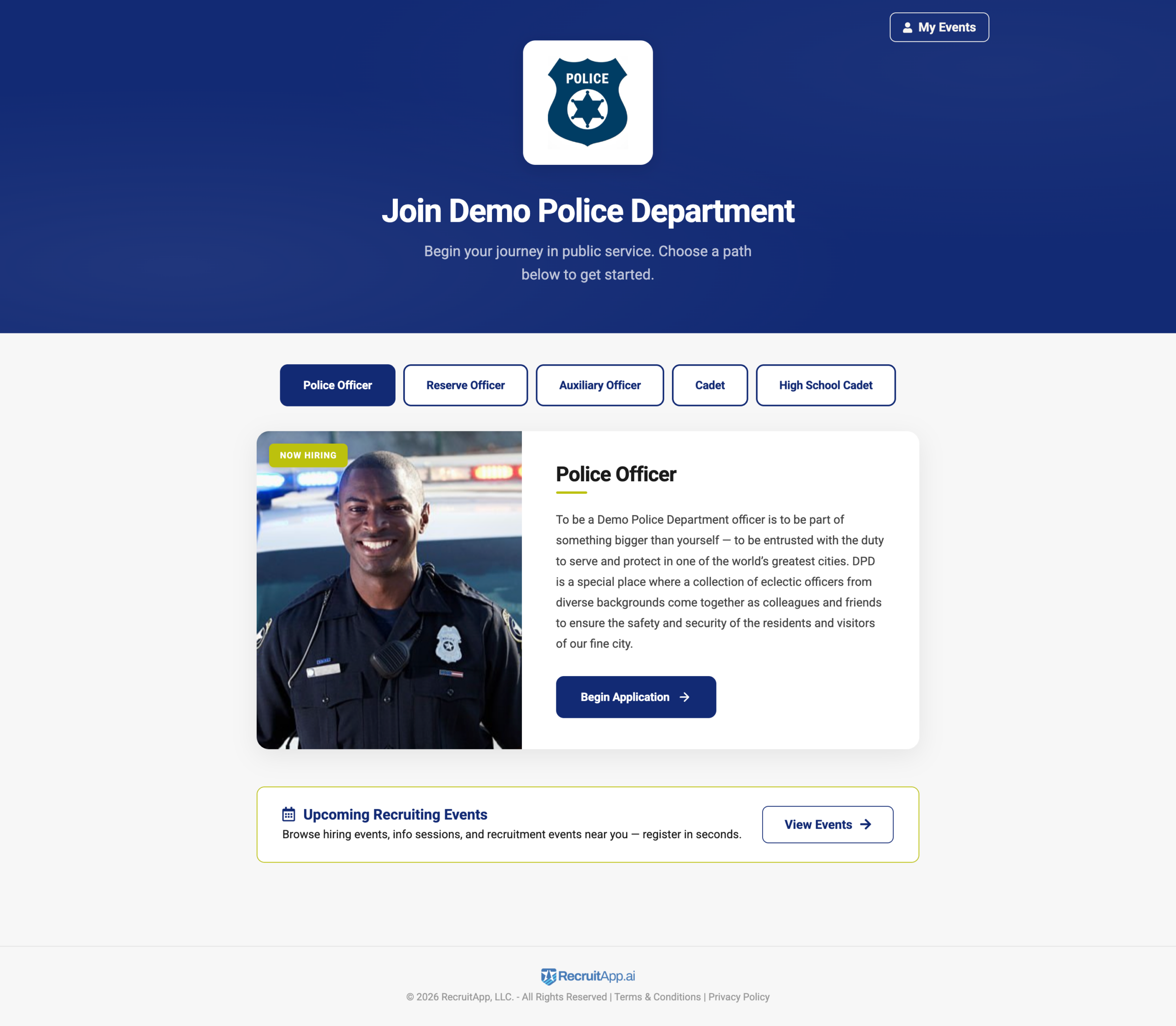 Modernized application forms